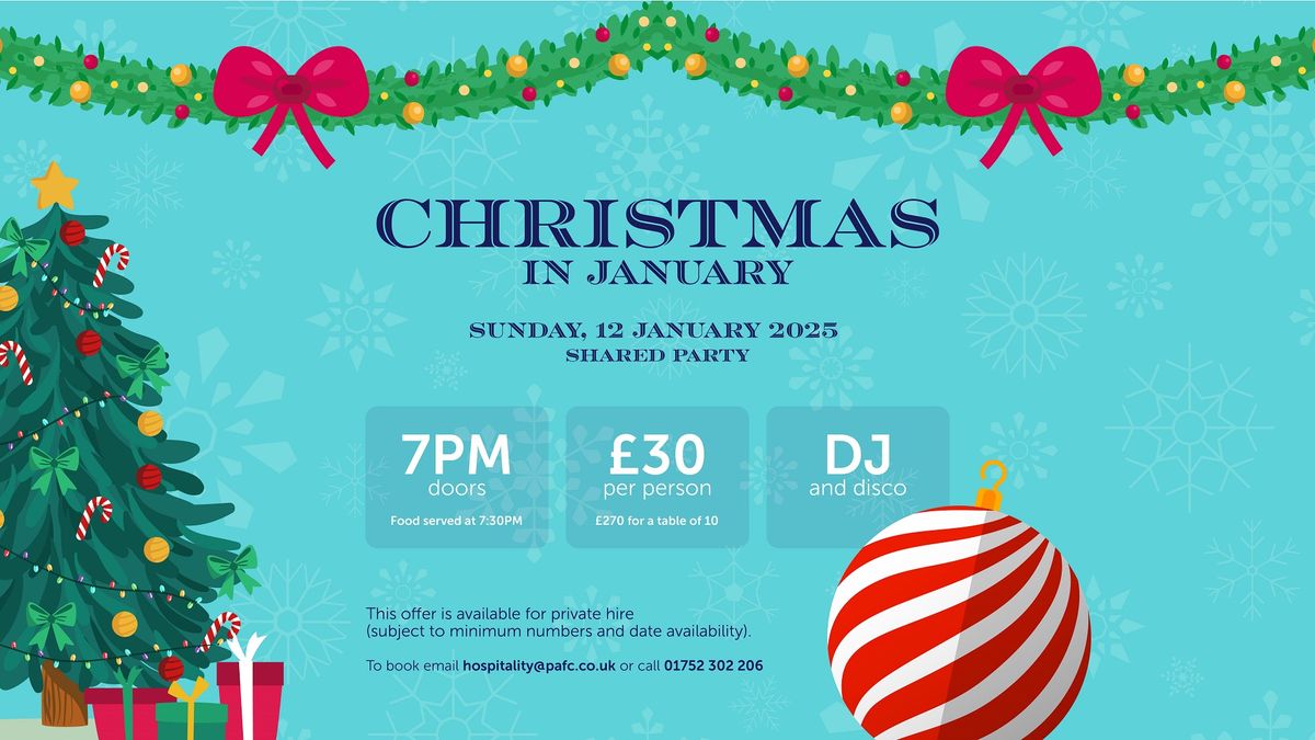  A Second Chance to Celebrate: Christmas in January at Club Argyle Lounge