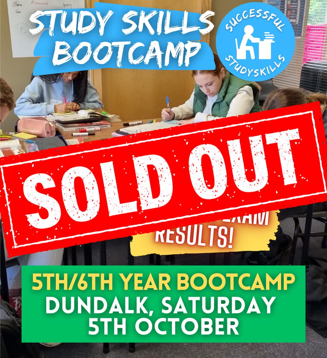 Study Skills Bootcamp- 5th\/6th Years Learn HOW to study!