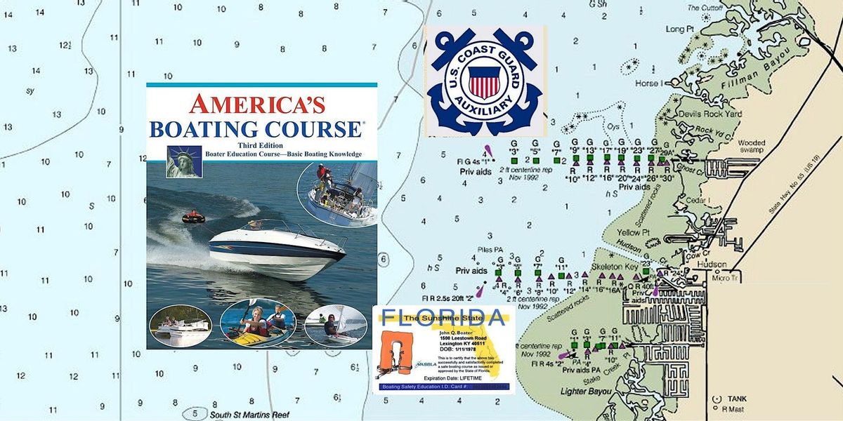 Earn your FWC Boating Safety Card with USCGAUX Boat America Course!