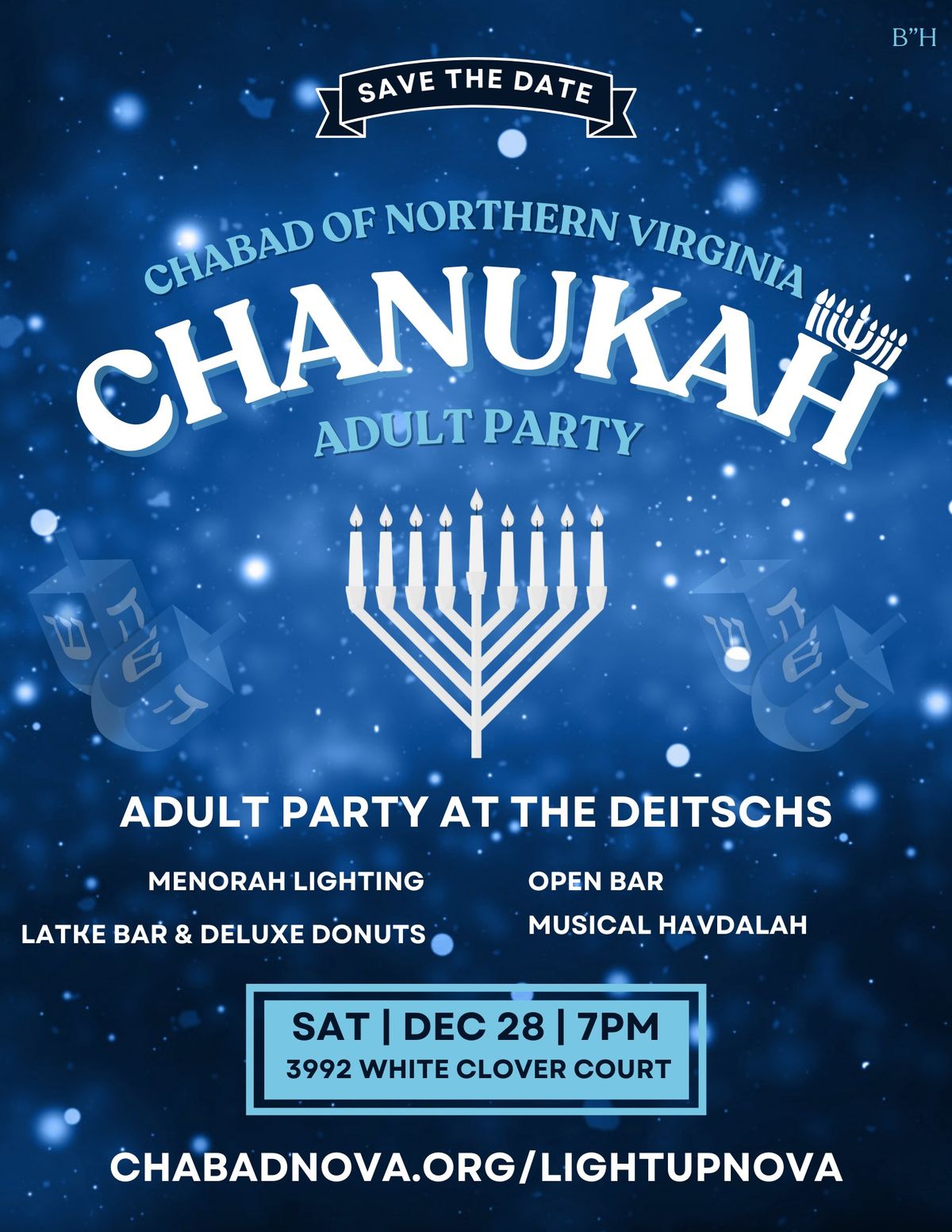 Adult Chanukah Sat Night Out