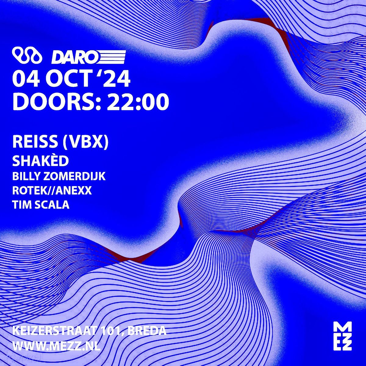 Daro Recordings x Lektrik 20 years: Reiss + Shak\u00e8d + Rotek\/\/Anexx + Billy Zomerdijk + Tim Scala