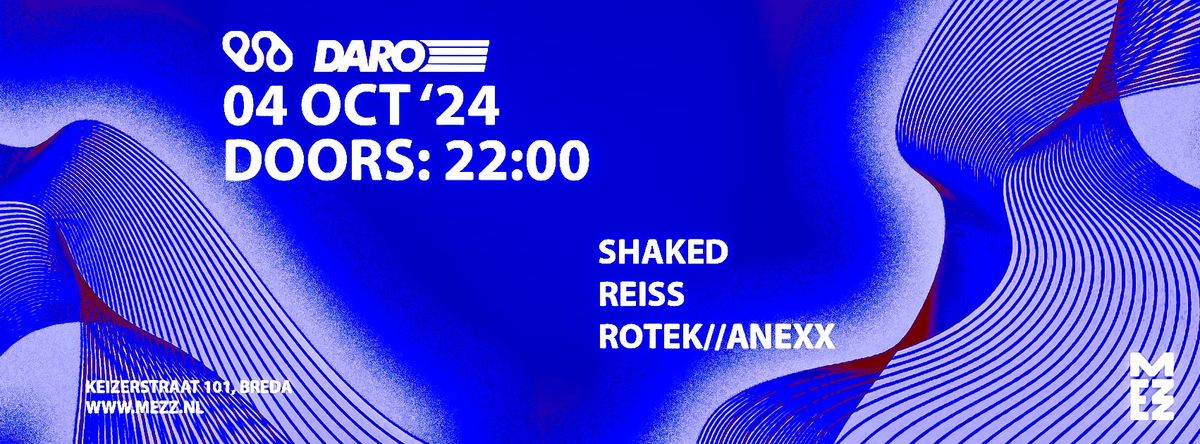 Daro Recordings x Lektrik 20 years: Reiss + Shak\u00e8d + Rotek\/\/Anexx