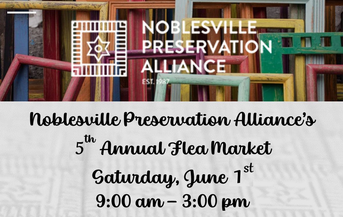 Booth at Noblesville Preservation Alliance's 5th Annual Flea Market