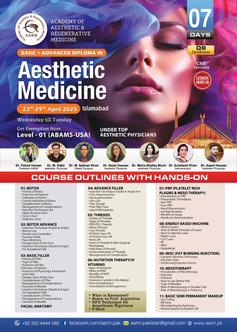 Basic & Advanced Diploma in Aesthetic Medicine 