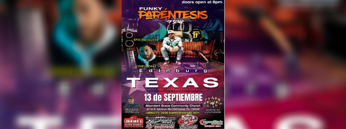 FUNKY PARENTESIS TOUR in Edinburg