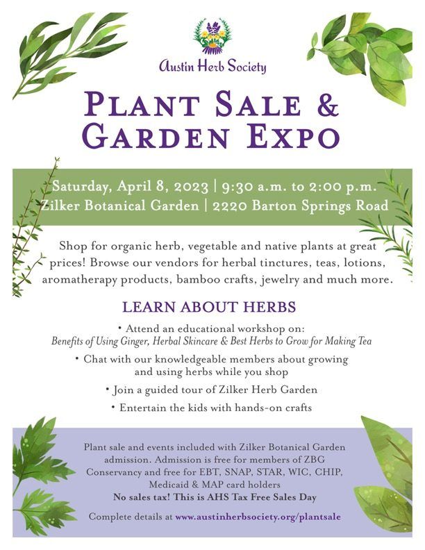 Austin Herb Society Plant Sale & Garden Expo
