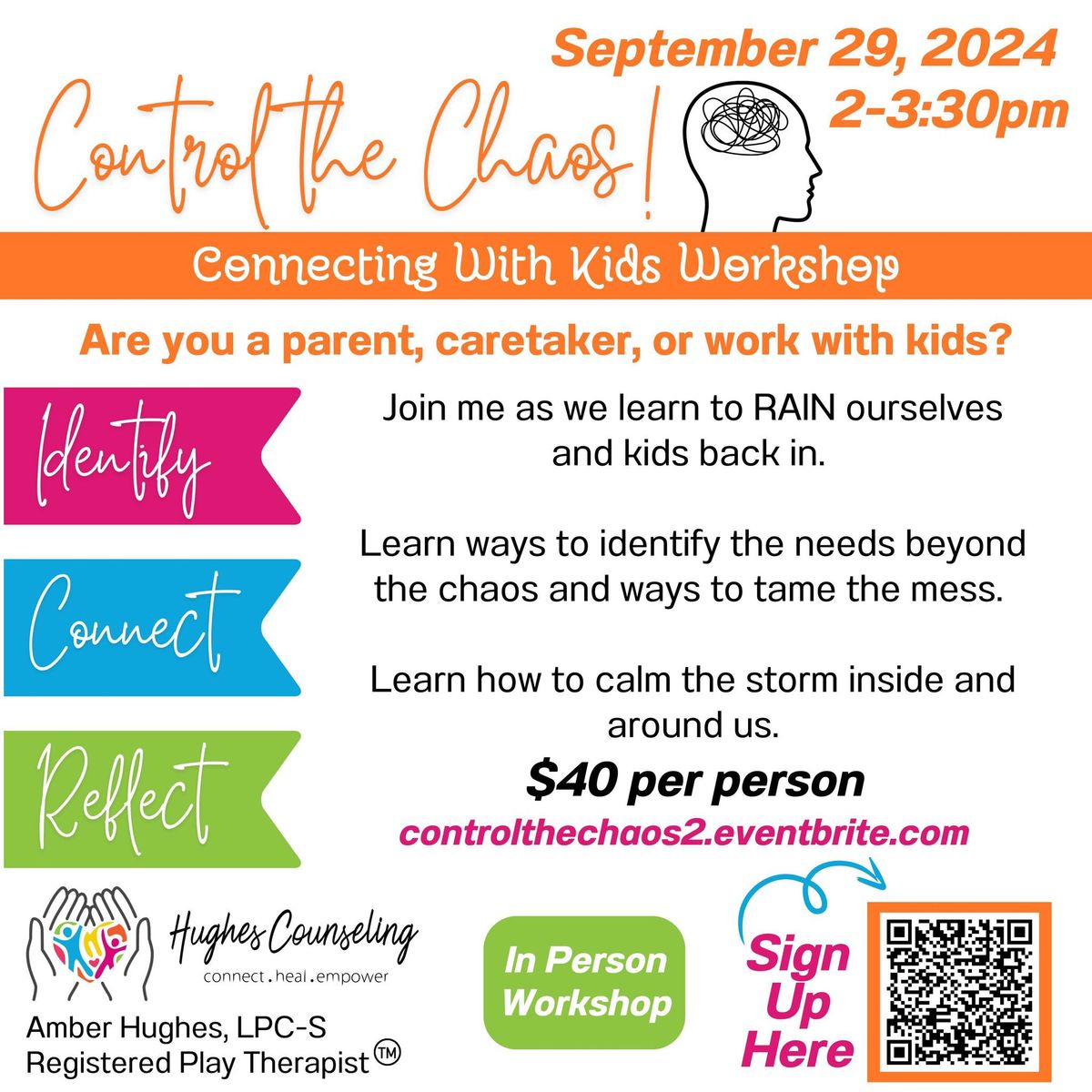 Connecting with Kids Workshop-Control the Chaos 