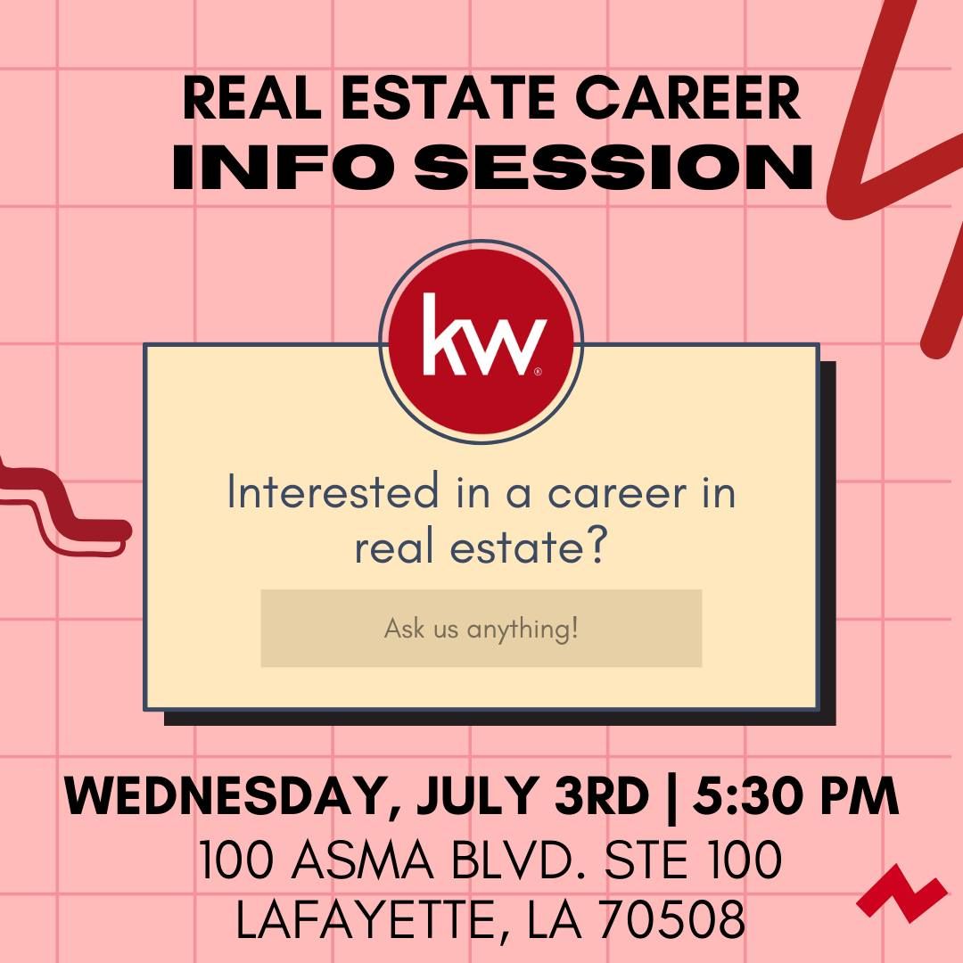 Real Estate Career Info Session