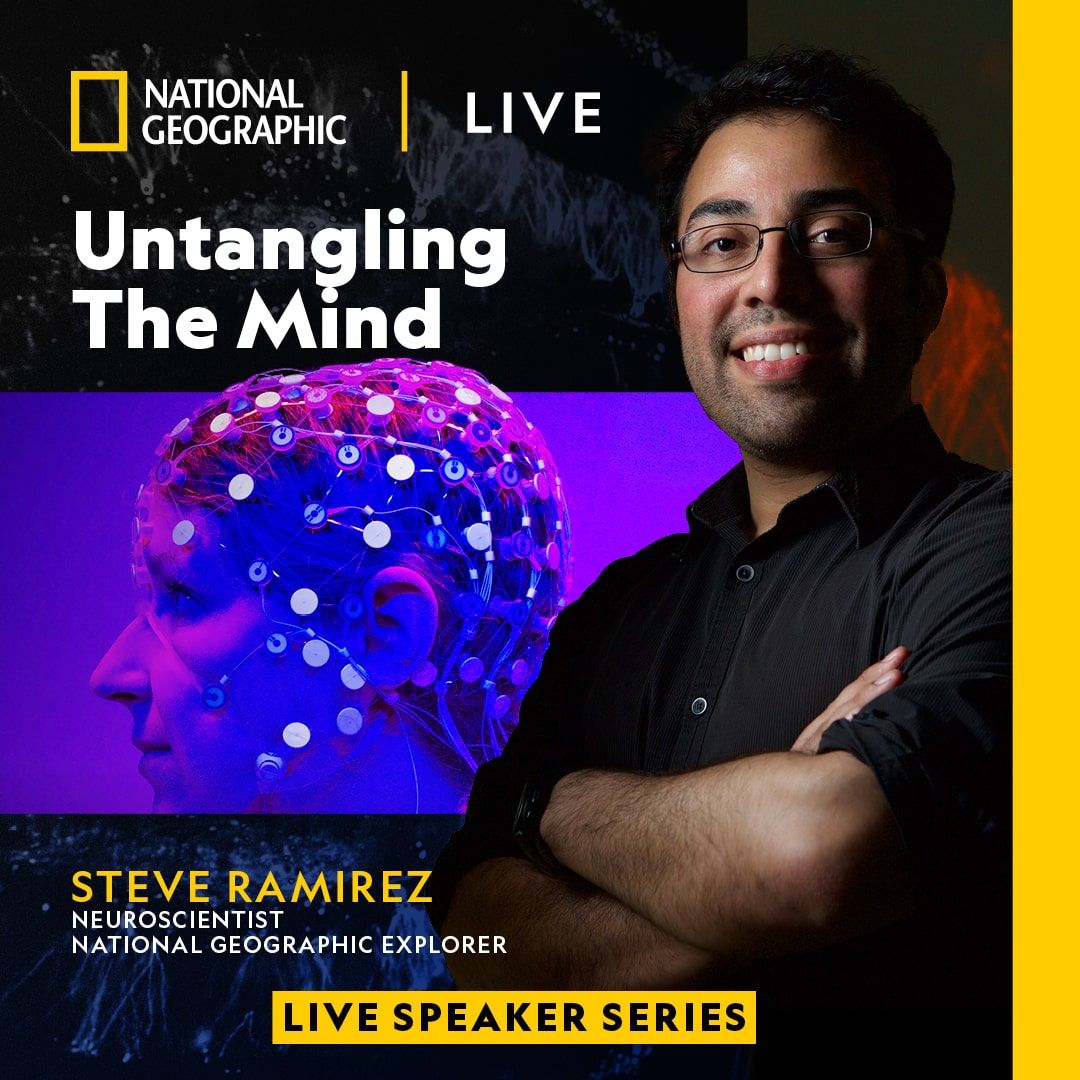 National Geographic Live: Steve Ramirez "Untangling the Mind" at Reynolds Hall at Smith Center