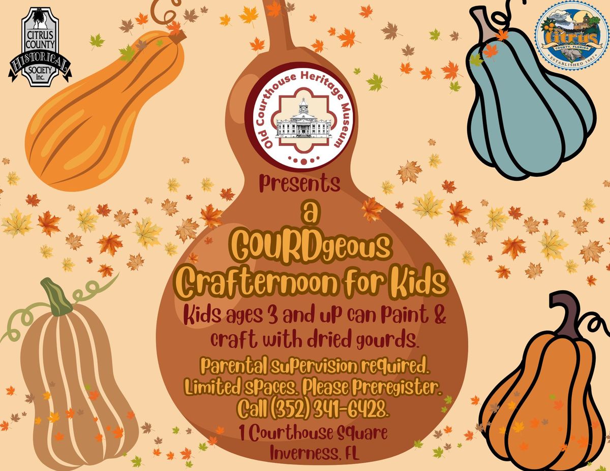 Free event: A GOURD-geous Crafternoon for Kids