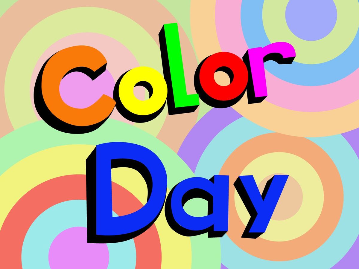 Wednesday October 9: Color Day