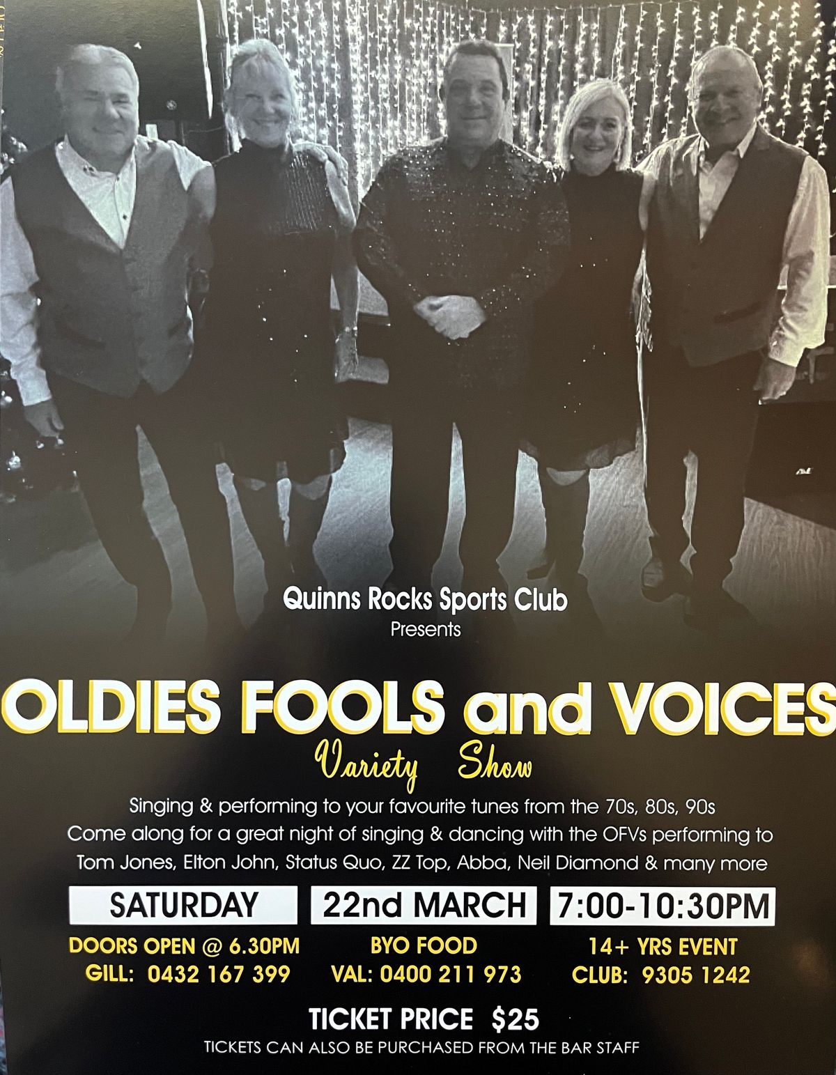 Oldies Fools & Voices Variety Show