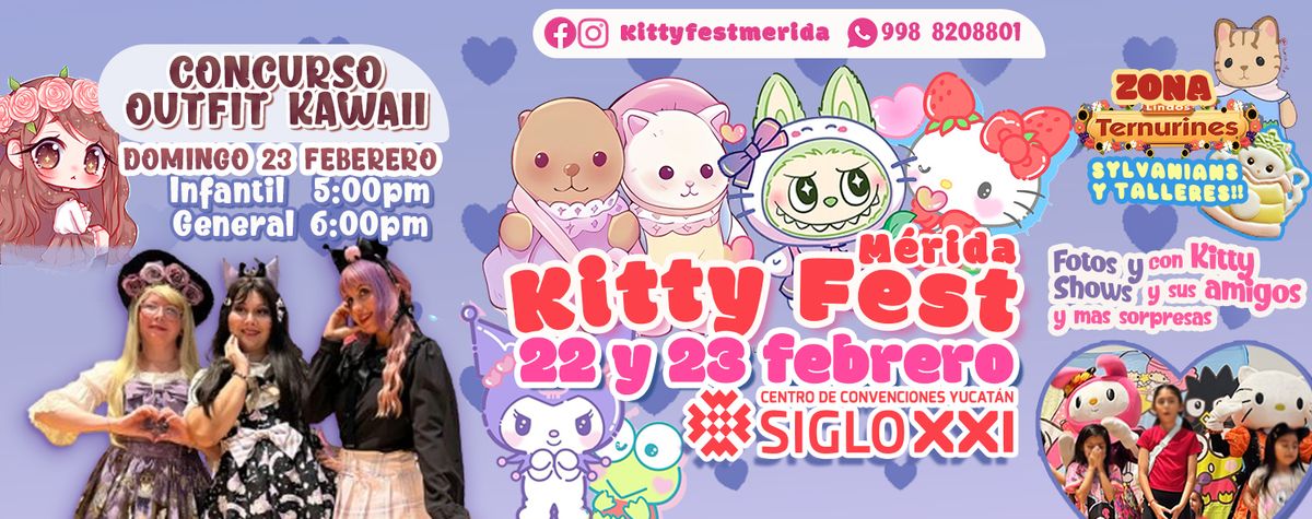 Kitty y sus Amigos, Ternurines y Labubus \u2665 22 y 23 de Febrero \/ Convenciones Siglo XXI