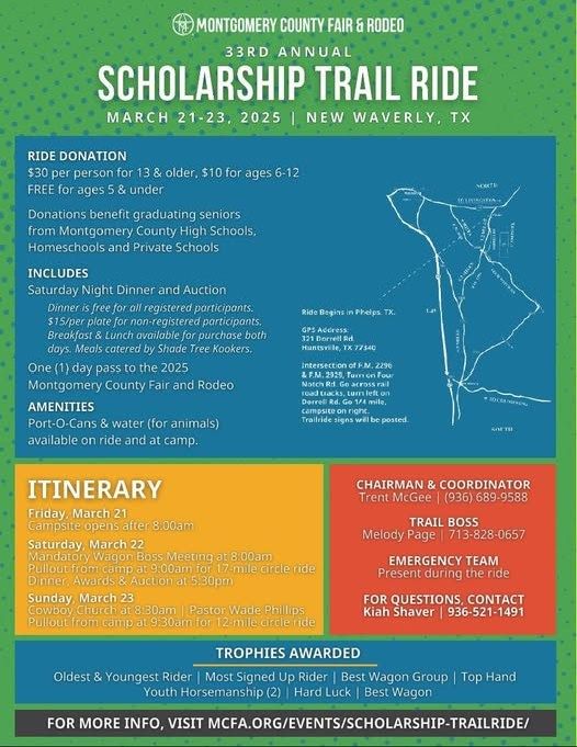 32nd ANNUAL SCHOLARSHIP TRAILRIDE