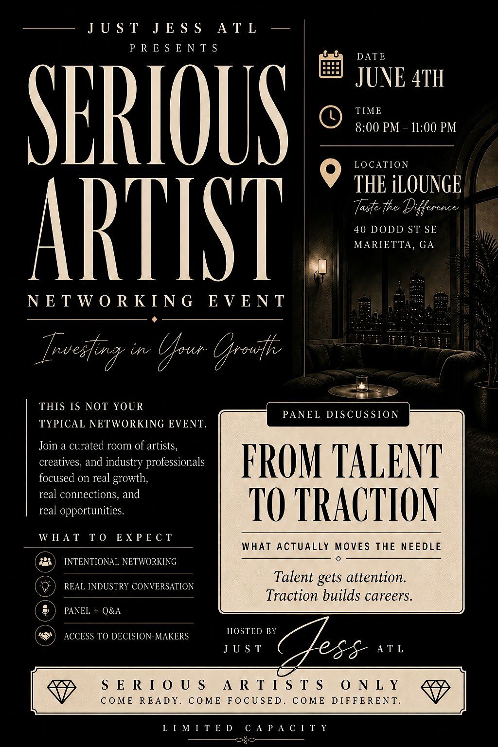 Serious Artist Networking Event  From Talent to Traction