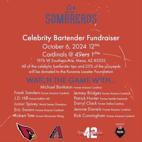 Charity Celebrity Bartending Watch Party