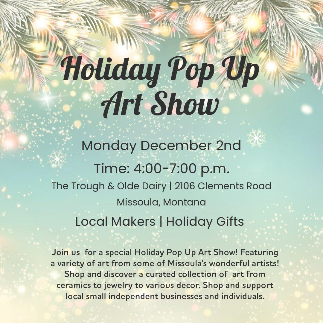 Holiday Pop Up Art Show