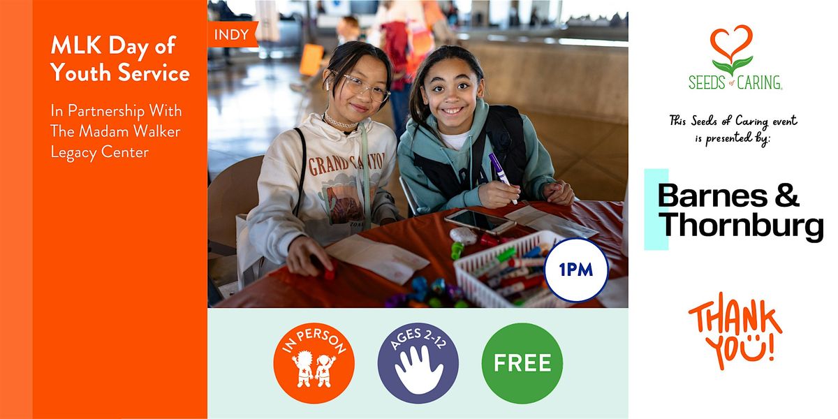 In Person: MLK Day of Youth Service @ 1pm