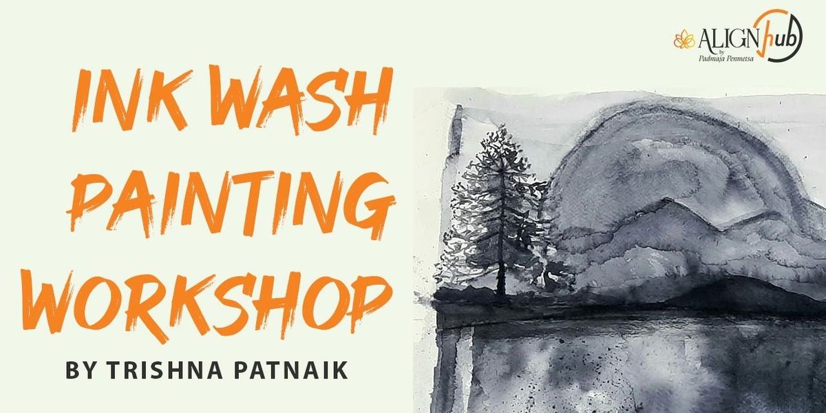 Ink wash painting by Trishna patnaik