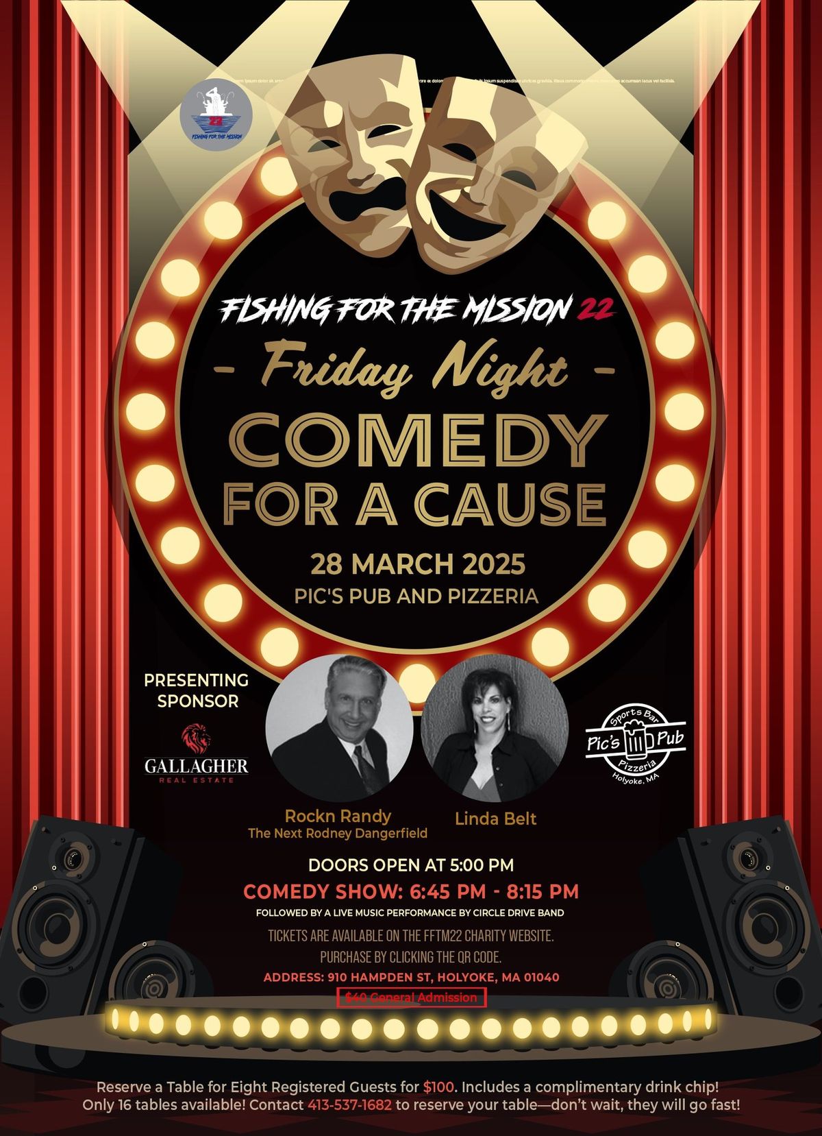 Fishing for the Mission 22 Friday Night Comedy for a Cause at Pic\u2019s Pub and Pizzeria 