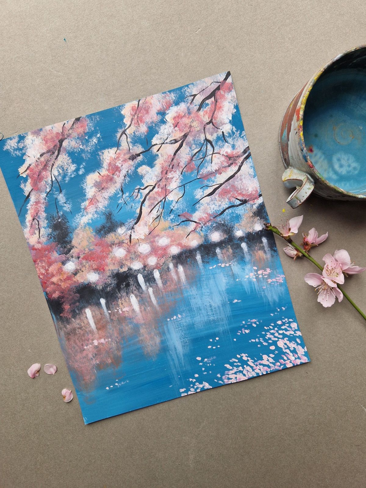 Painting morning (Cherry Blossom)