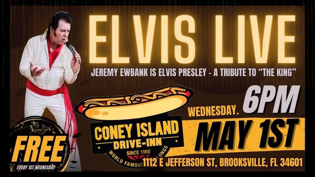 Jeremy "Elvis" Ewbank Doing a free Elvis tribute show 