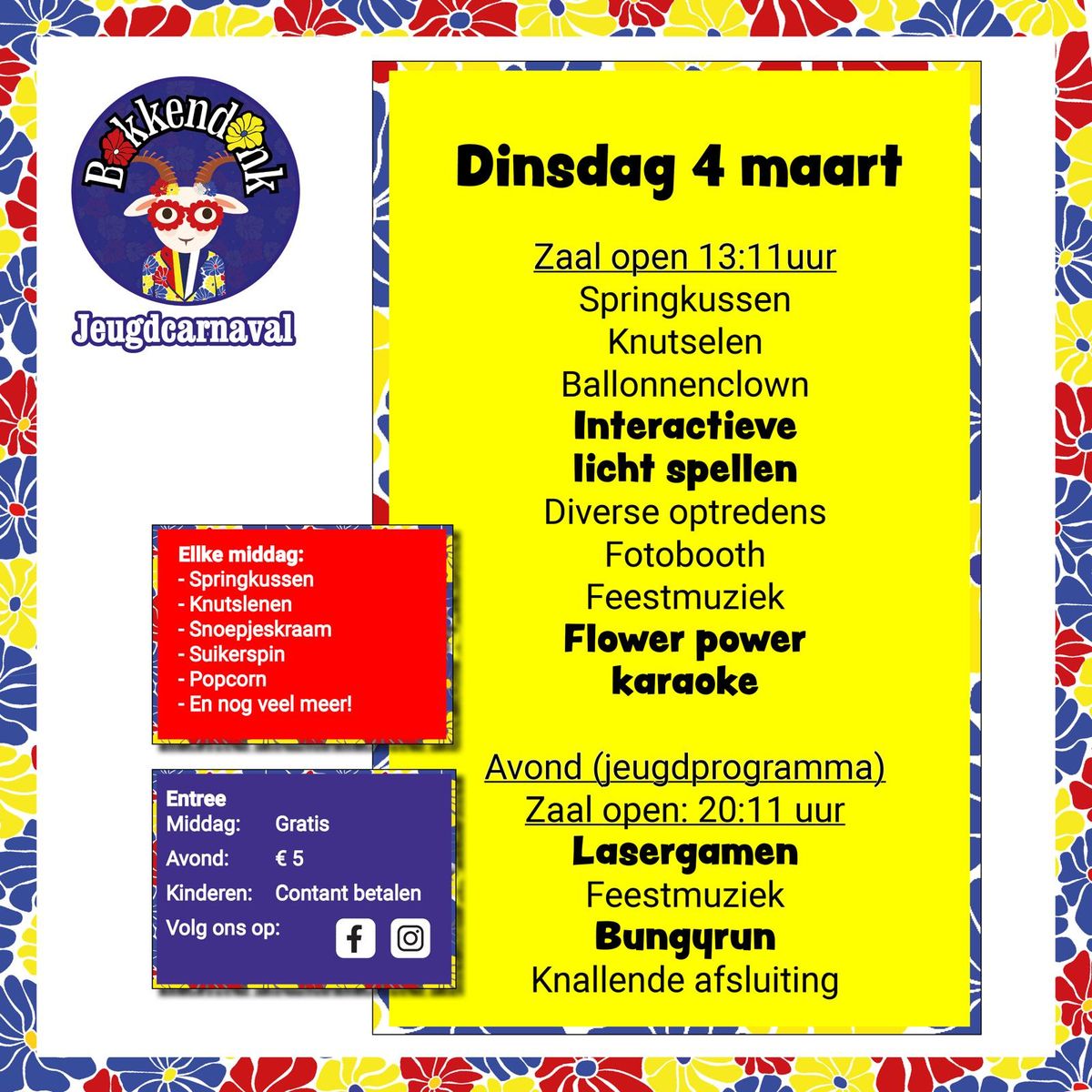 Dinsdag jeugdcarnaval