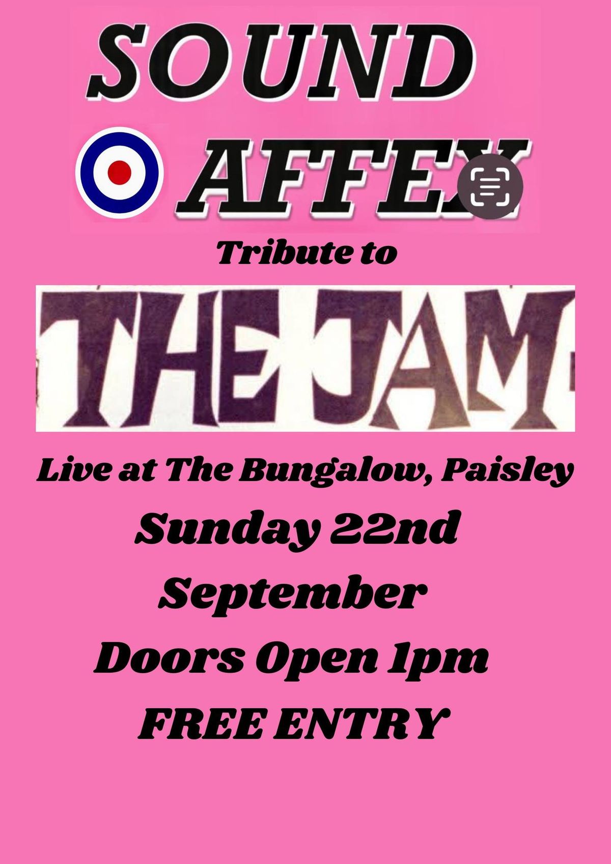 The Jam by SOUND AFFEX Free Entry