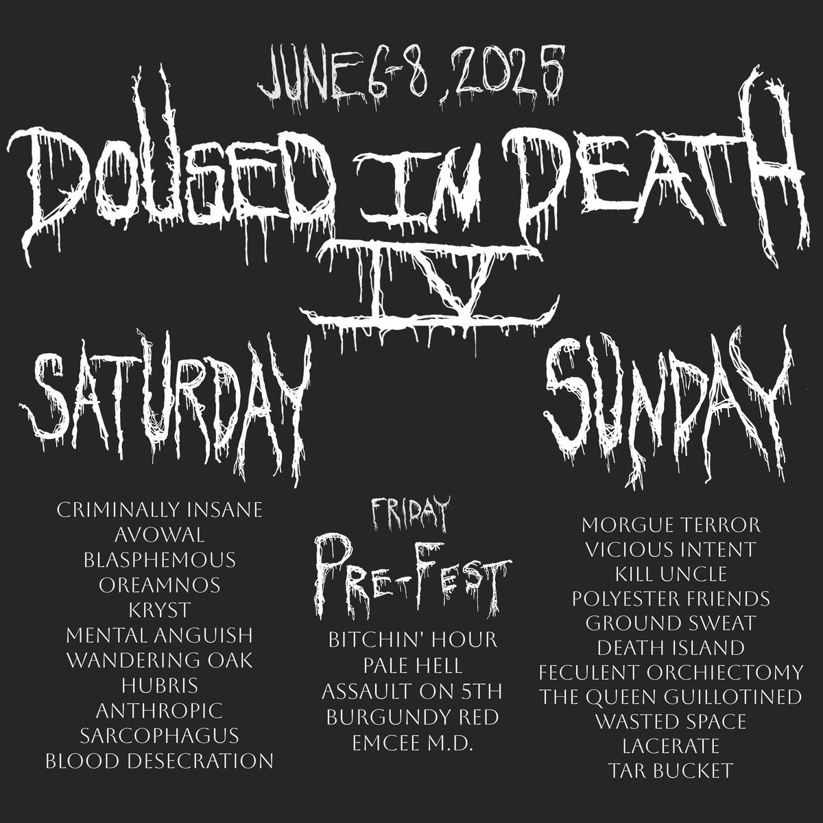 (FREE) Doused in Death IV: 3-Day Metal Festival