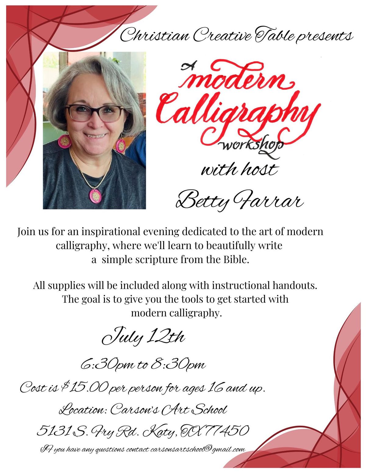 A Modern Calligraphy Workshop with Betty Farrar