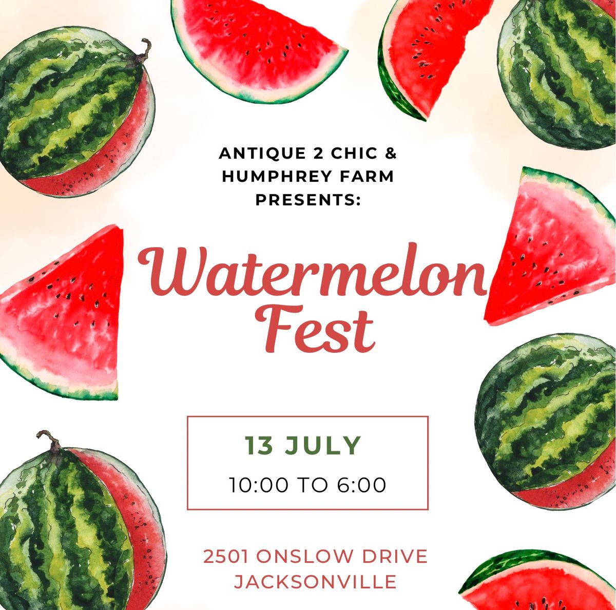 A2C & Humphrey Farm Presents:  Watermelon Fest!