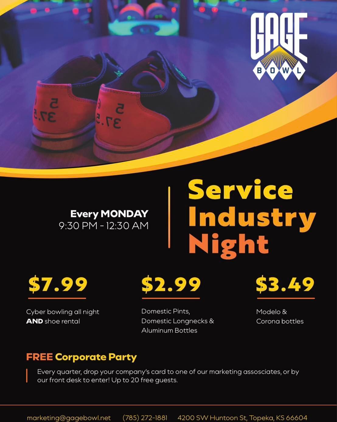 \ud83c\udf89 SERVICE INDUSTRY Night