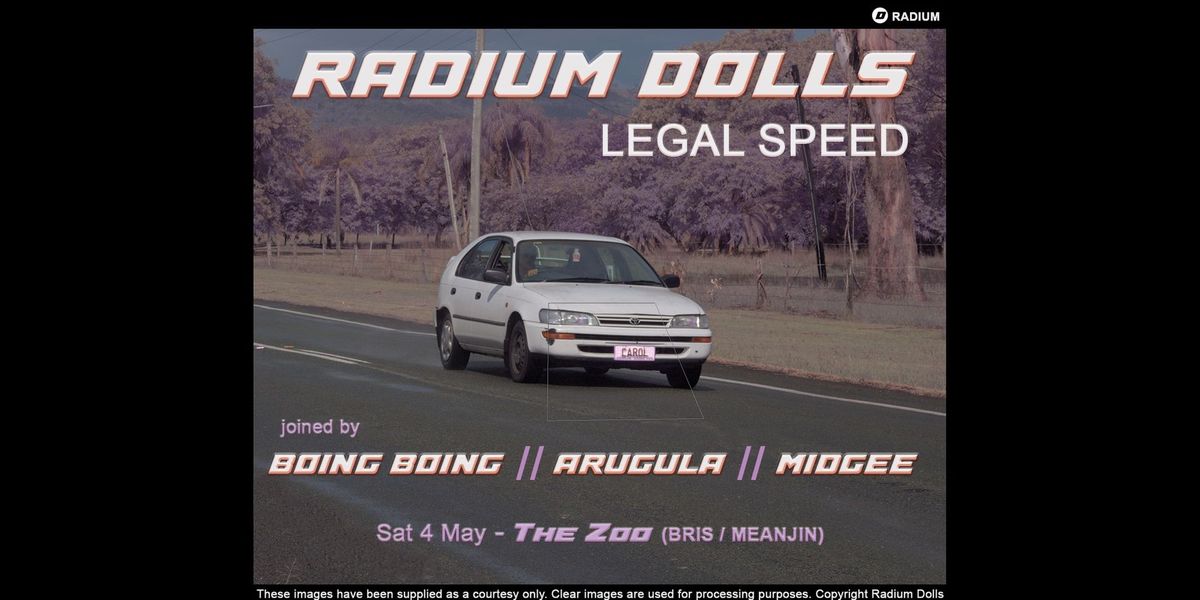 Radium Dolls \u2018LEGAL SPEED\u2019 Album Tour - The Zoo 04\/05