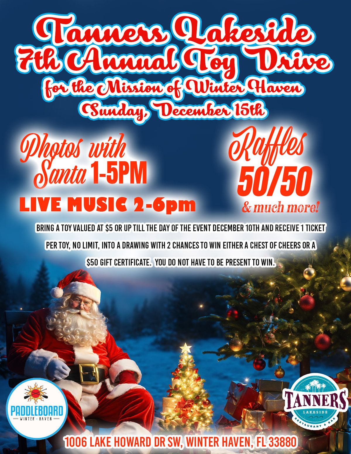 Tanners Lakeside Annual Toy Drive