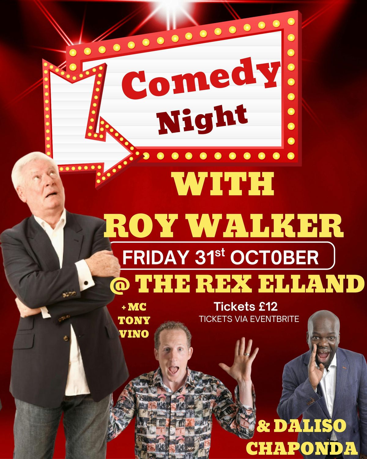Roy Walker @ The Rex Elland Comedy Club, Friday 31st October 2025