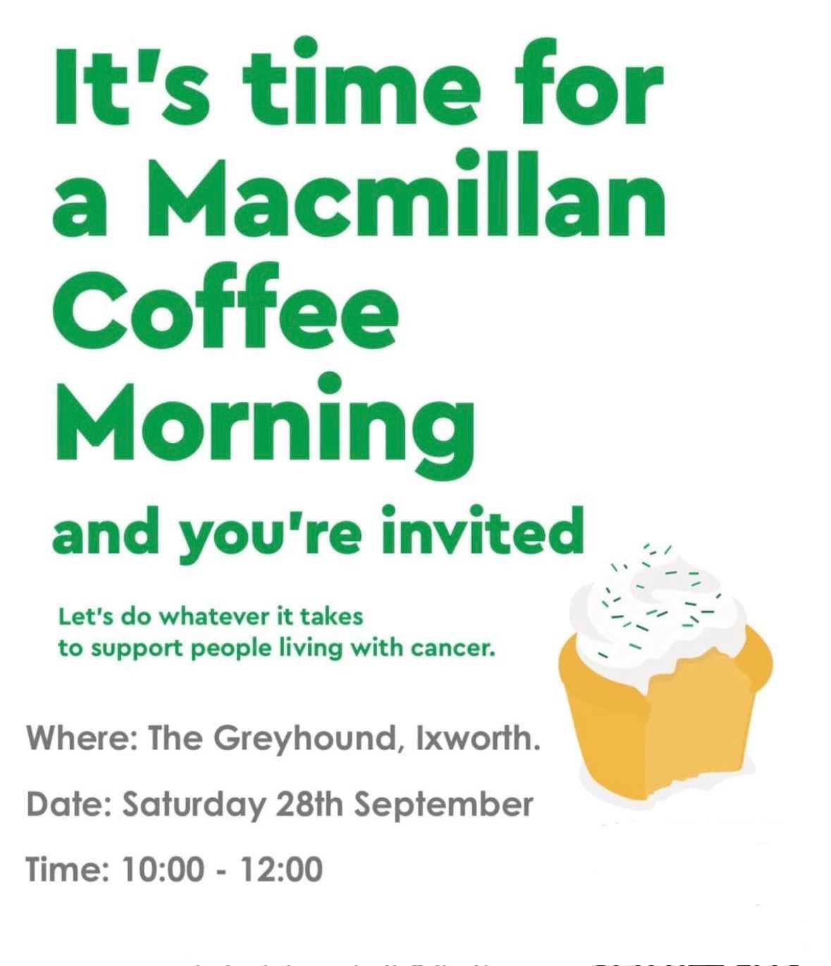 Ixworth Macmillan Coffee Morning 