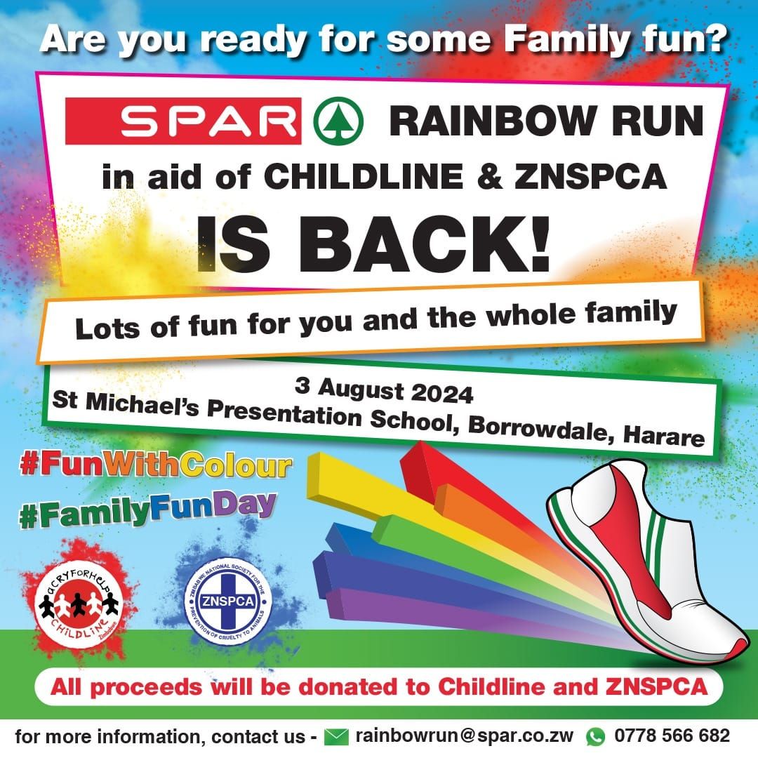 SPAR Rainbow Run 2024 in aid of Childline and ZNSPCA