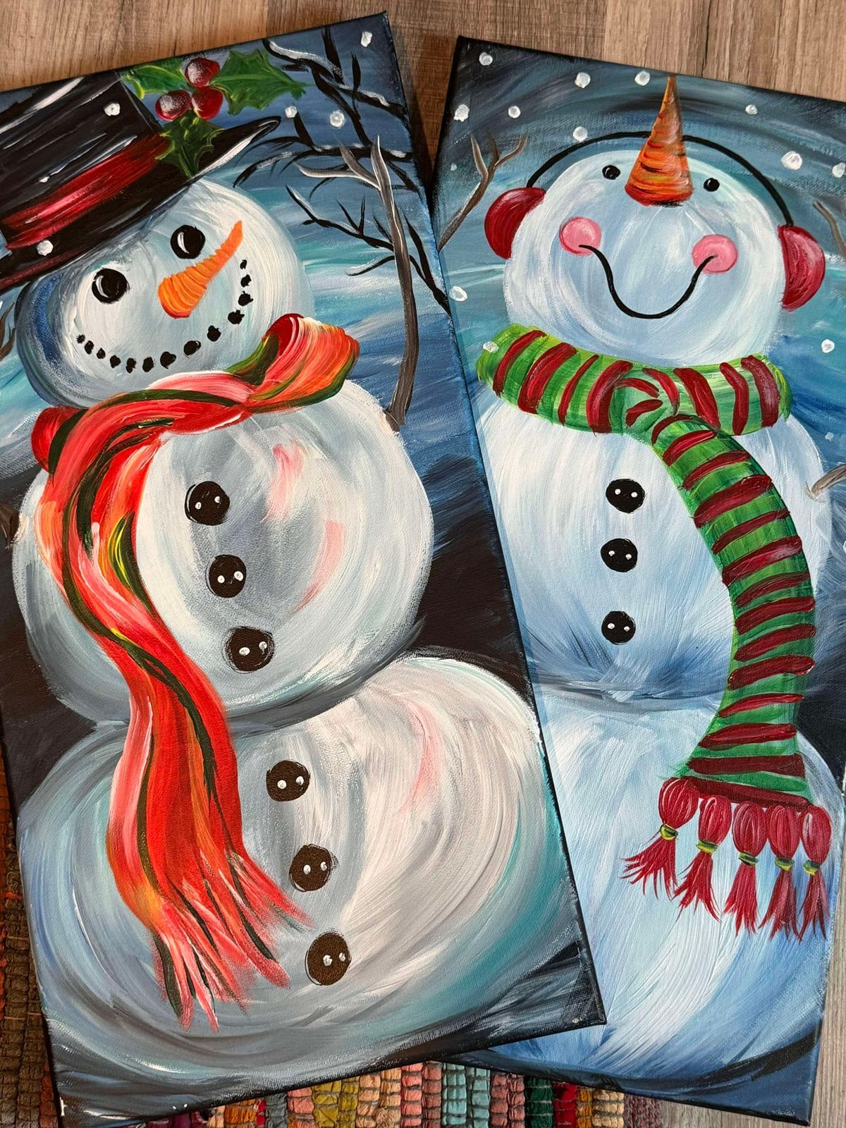 Paint and Sip with Curly Mermaid Art Christmas edition 