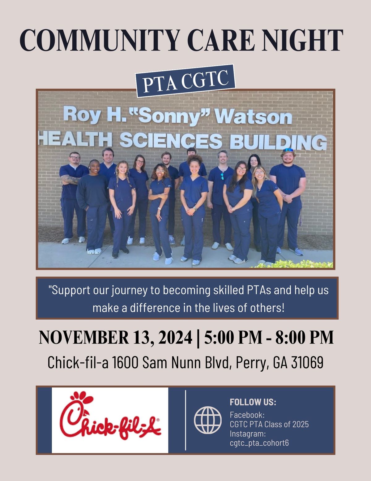 Support Our Cohort at Chick-fil-a