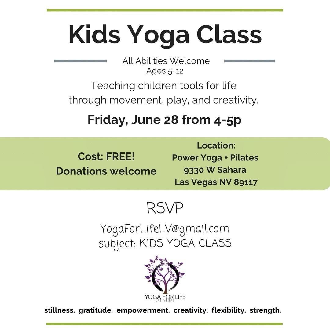 FREE kids yoga class