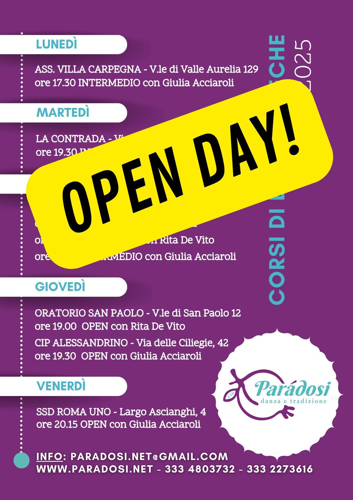 Open Day Danze Greche