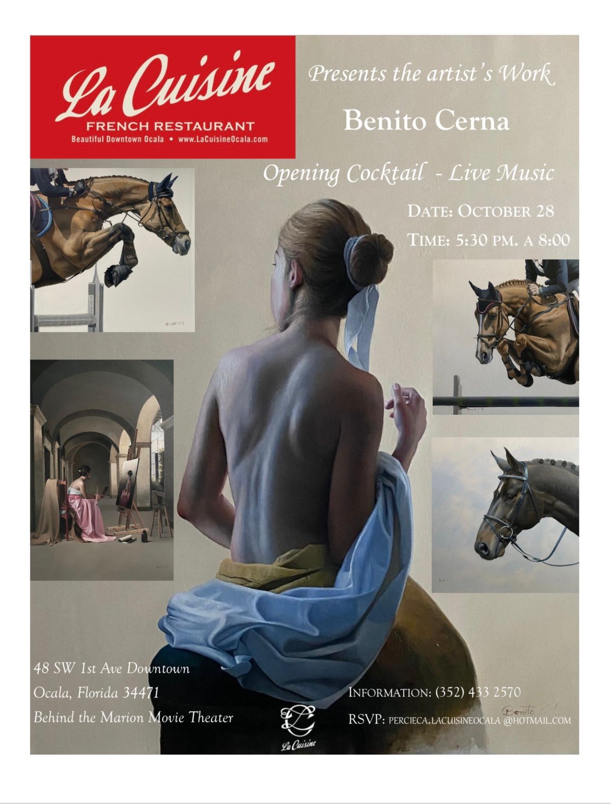 Vernissage for artist Benito Cerna 