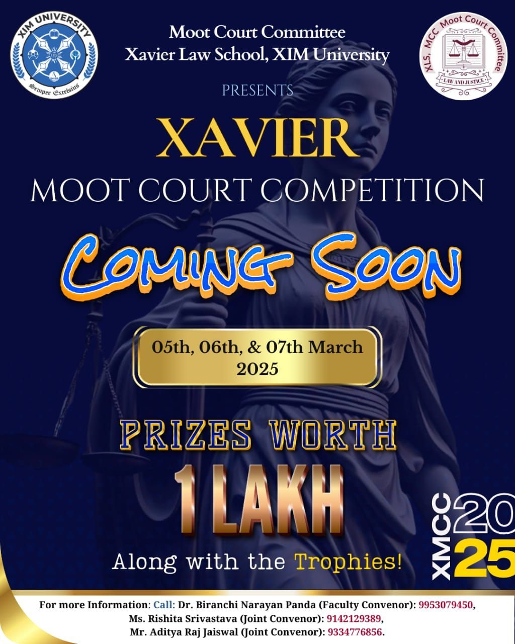 Xavier Moot Court Competition 2024-25