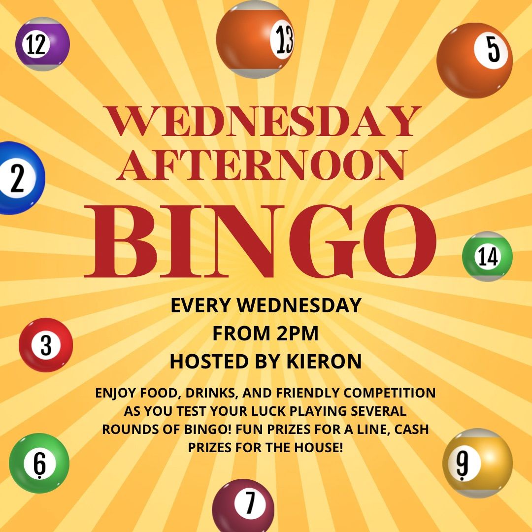 Wednesday Afternoon BINGO