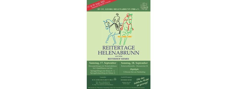 Reitertage Helenabrunn