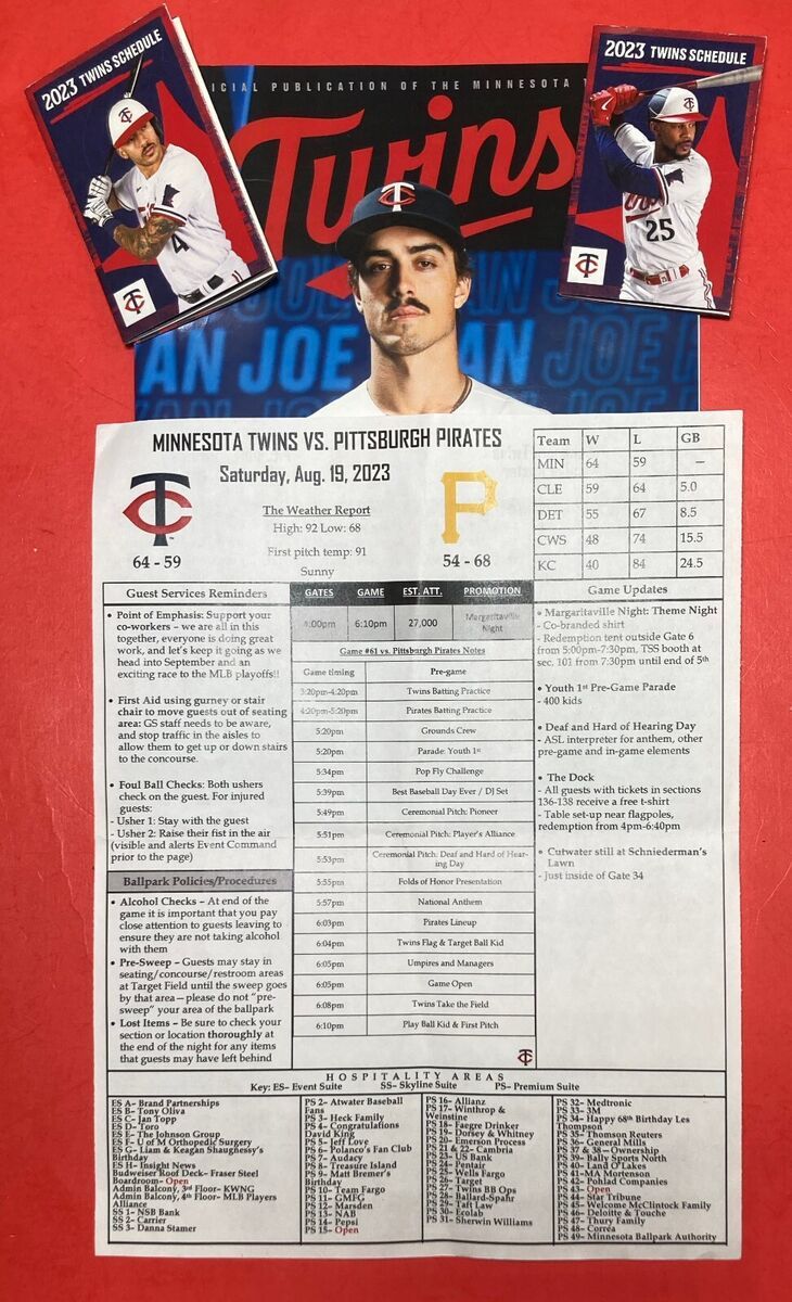 Minnesota Twins vs. Pittsburgh Pirates