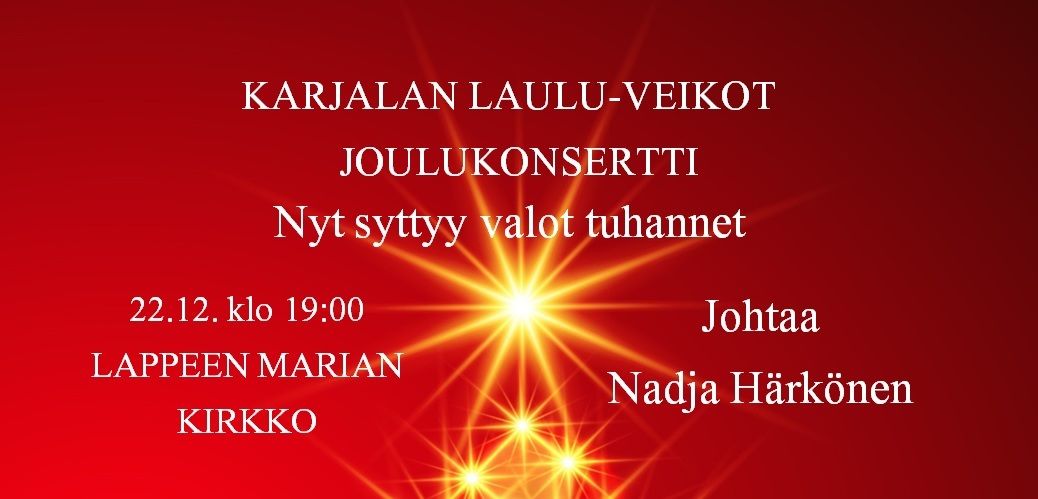 Nyt syttyy valot tuhannet -joulukonsertti