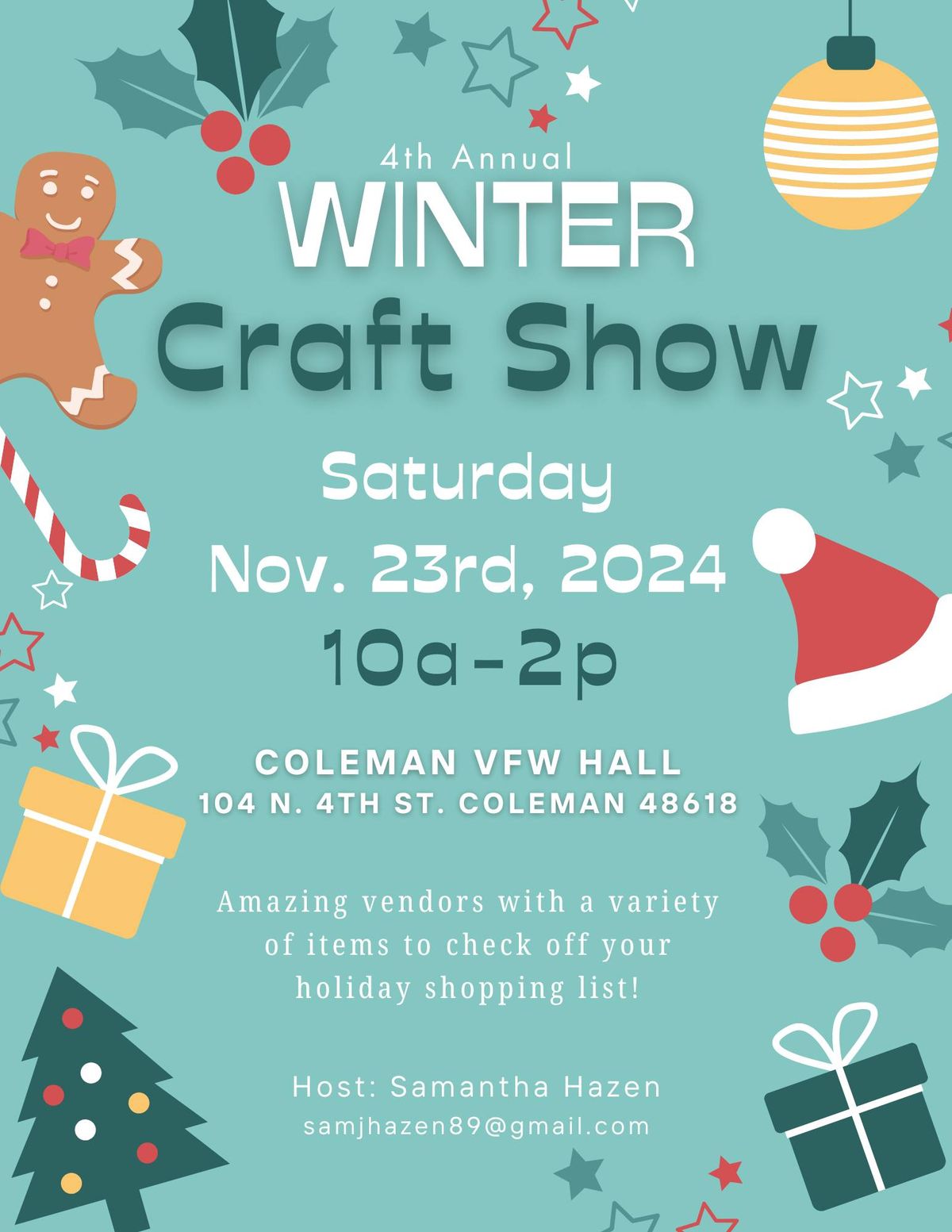 4th Annual Winter Craft Show!