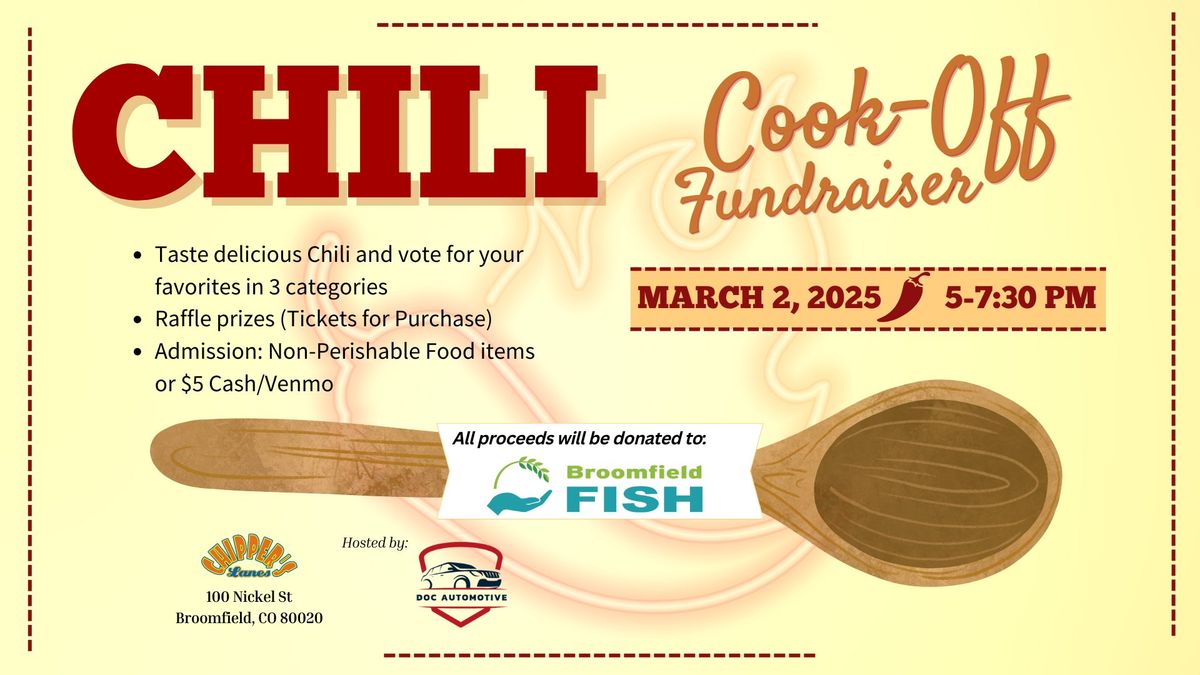 Chili Cook-Off Fundraiser for Broomfield FISH!