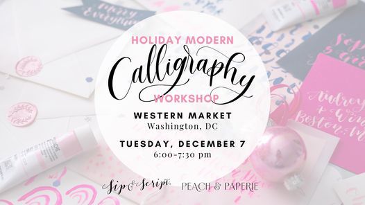 Holiday Modern Calligraphy at Western Market